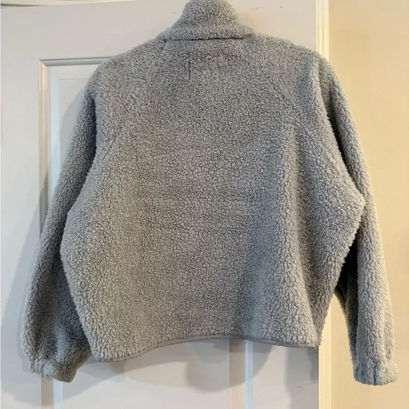 BDG Light Blue/Gray Sherpa Jacket - Picture 5 of 5